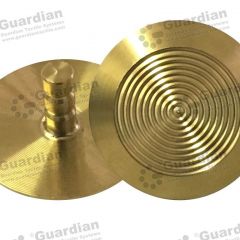 Discrete TPU Tactile Bladed Stud w Gold PVD Coating 6 x 15mm stem