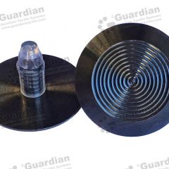 Discrete 316 Tactile Stud w Black PVD Coating & plug 8 5 x 18 5mm plug