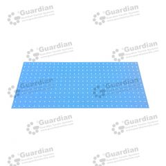 Warning Tactile Drilling Template A Galvanised 1200 x 600 x 3.2mm hole