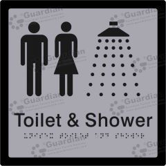 Unisex Toilet and Shower Silver