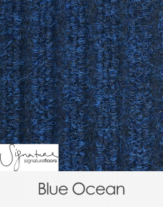 Signature Rib Marine Carpet Blue Ocean