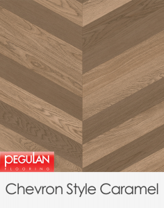 Pegulan Regal Chevron Style Caramel 4m Wide Luxury Vinyl Flooring