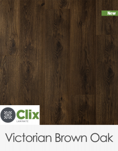 Premium Floors Clix Plus Victorian Brown Oak 1261mm x 192mm x 8mm